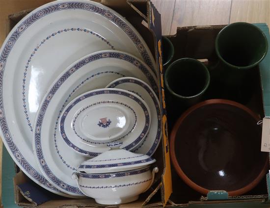 A quantity of Studio pottery, porcelain etc